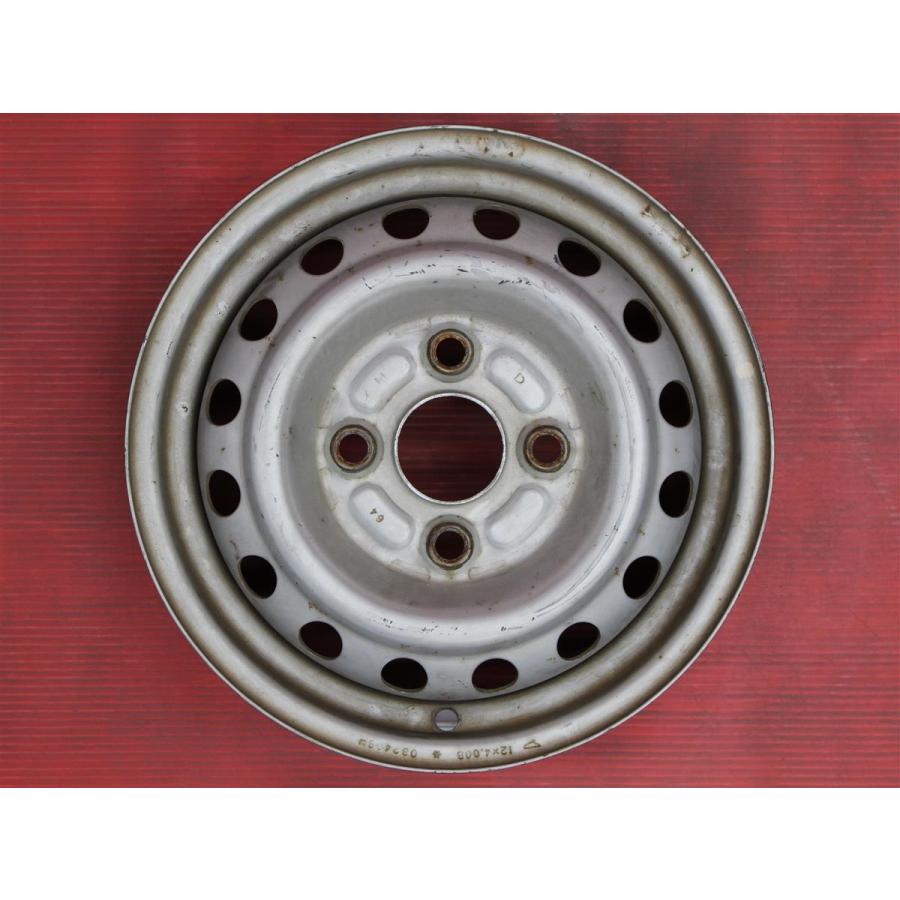 ■ダイハツ純正■12インチスチールホイール　黒　ハイゼット等　送料無料 タイヤ溝たっぷりのダイハツハイゼット純正スチール入庫です