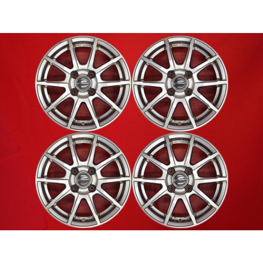 激安 中古 4本セット】 5Wスポークタイプ 社外 アルミホイール 14 