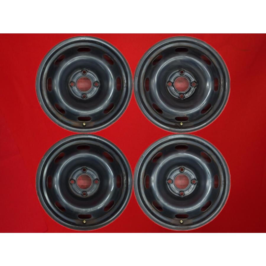 激安 中古 4本セット】 プジョー 207 純正 スチールホイール 鉄 
