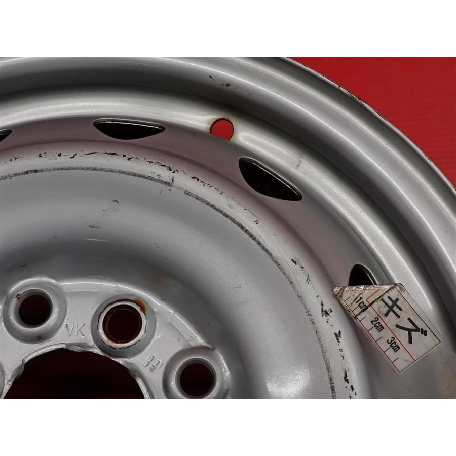 激安 中古 4本セット】 キャロウィン マルチPCD スチールホイール 社外 