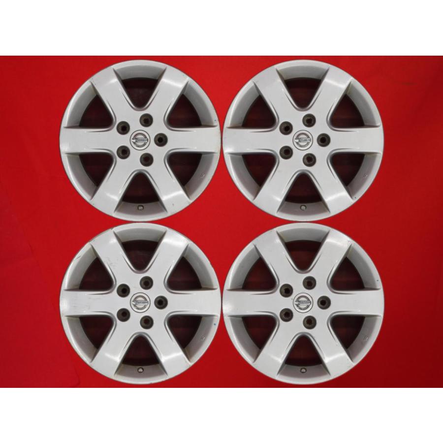 激安 4本セット】日産 ステージア M35 純正 6スポーク アルミホイール 