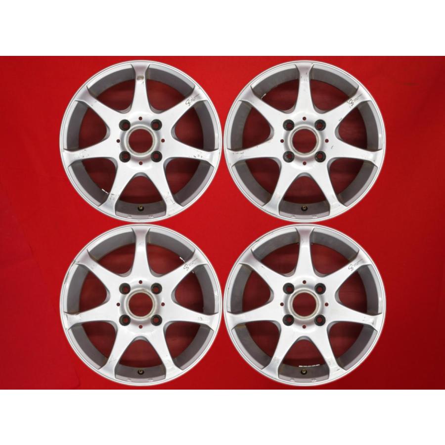 激安 中古 4本セット】 7スポークタイプ 社外 アルミホイール 15インチ