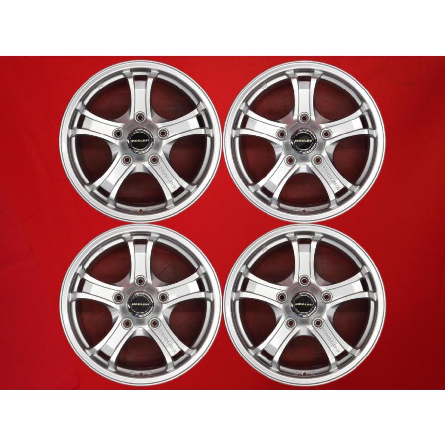 激安 4本セット】Weds KEELER FORCE 社外品 アルミホイール 中古品