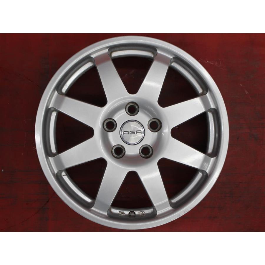 激安 中古 4本セット】 AGA(エージーエー) F-8 輸入車用 社外 アルミ 