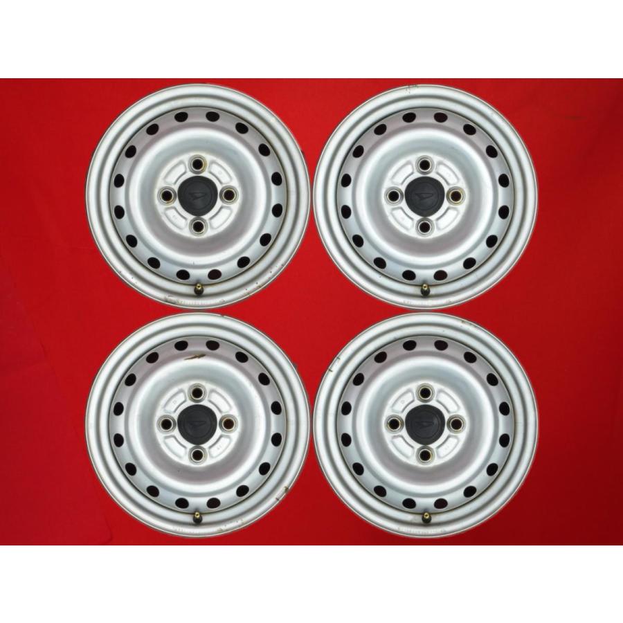 ダイハツ純正 13インチ 鉄ホイール 鉄ちん 4本 ダイハツ（DAIHATSU） 昭和 純正系 スチールホイール 13 4.5j 実測 +45