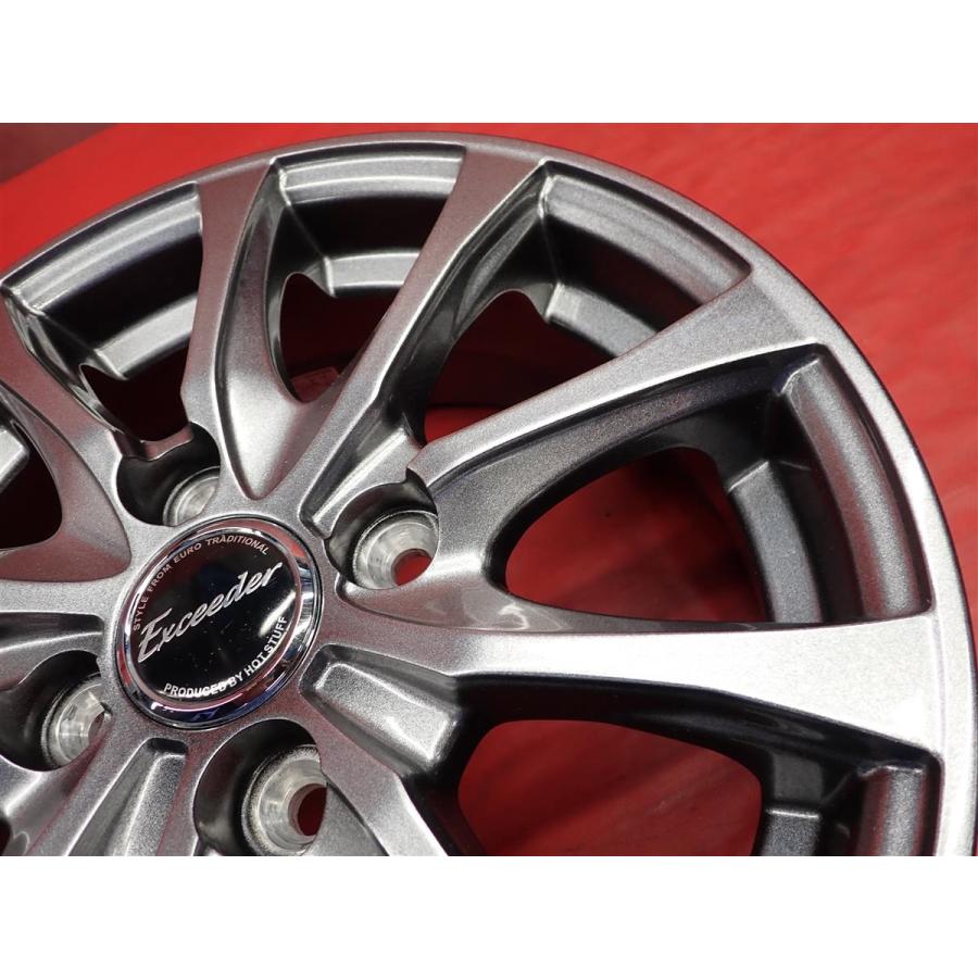 Exceeder 13インチホイール 4本セット中古 激安 4本SET】Exceeder(エクシーダー) E07 アルミホイール 中古品