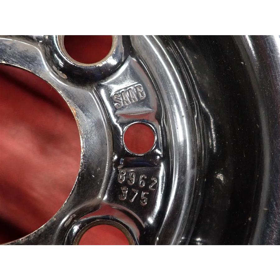 激安 4本セット】サーブ 純正 スチール 鉄ホイール 鉄チン 中古品 15