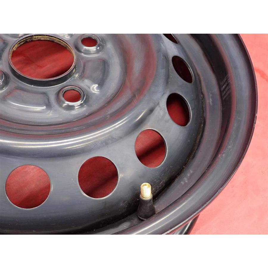 【激安 4本セット】三菱 eKワゴン B33W系 純正 スチールホイール 鉄ホイール 鉄チン 中古品 14インチ 4.5J +46 PCD100 4穴 ハブ径Φ56 cc14の画像