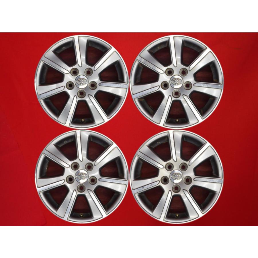 トヨタ純正16インチアルミホイール＆タイヤ4本セット： 激安 4本セット】トヨタ マークXジオ 後期 純正 アルミホイール 中古品