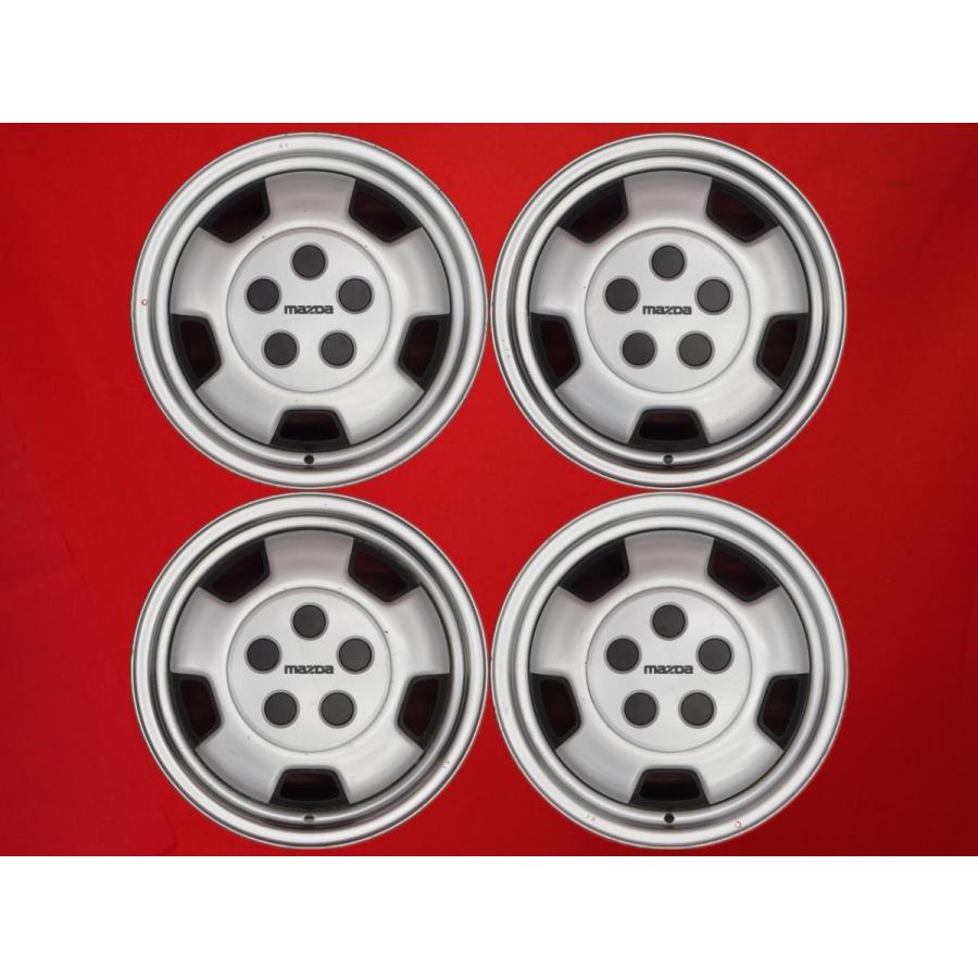 激レア 4本セット】マツダ サバンナRX-7 FC3S型 純正 スチール 鉄