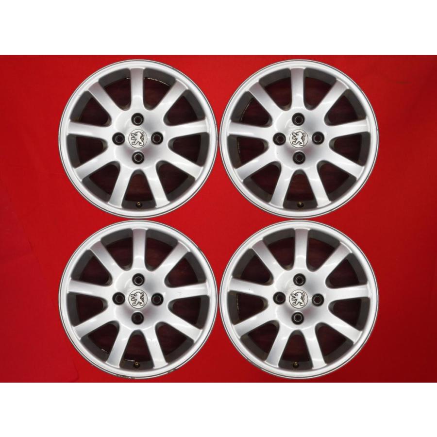 激安 4本セット】プジョー 206 純正 9スポーク アルミホイール 中古品 