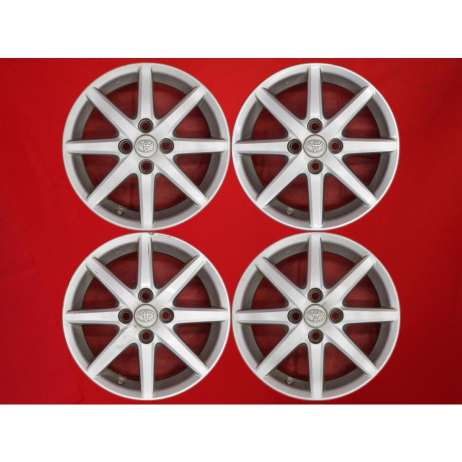 アクアNHP10中古純正アルミホイール4本セット 激安 4本セット】トヨタ アクア NHP10 純正 8スポーク アルミホイール