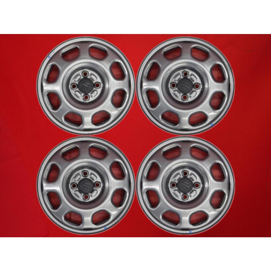 中古ホイール15X4.5　スズキハスラー純正スチール4本セット 激安 4本セット】スズキ ハスラー 純正 スチール 鉄ホイール 鉄チン