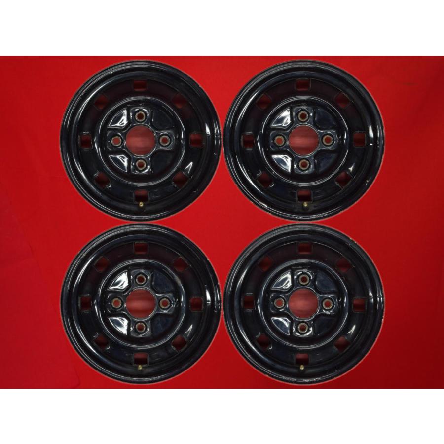 三菱　ミニカ　鉄ホイール　ホイール　12インチ　タイヤ付き 三菱 ミニカ 純正 12インチ 4 00B PCD100/4H スチールホイール 鉄