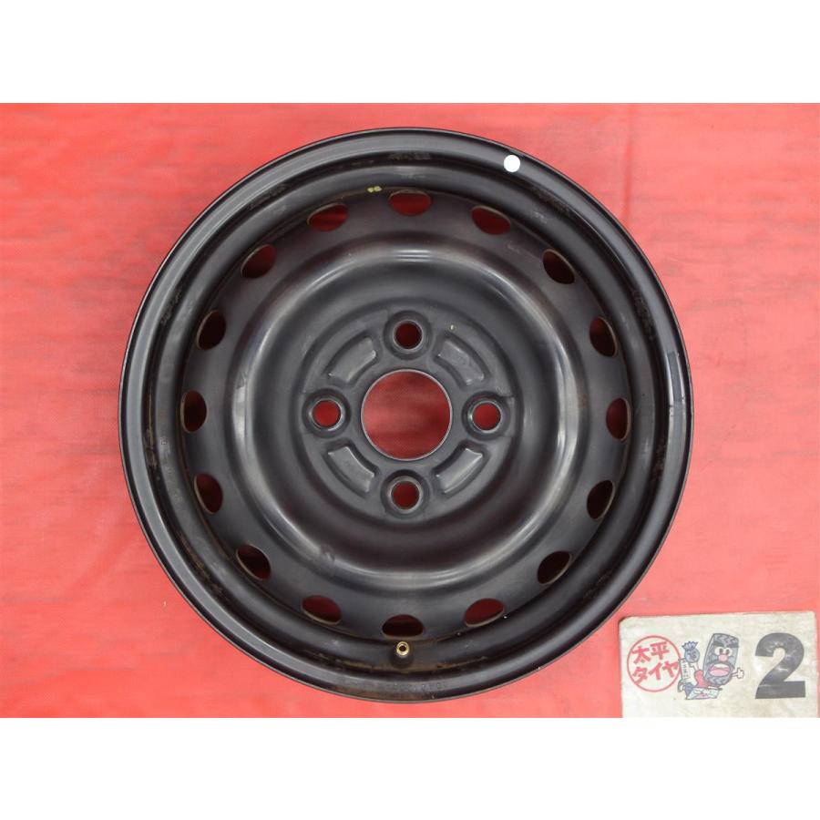 ダイハツ純正 13X4.50B スチールホイールセット　純正ブラック 激安 4本セット】ダイハツ ミライース 純正 スチール 鉄ホイール 鉄