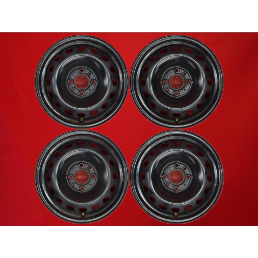 激安 4本セット】フィアット 500 純正 スチール 鉄ホイール 鉄チン