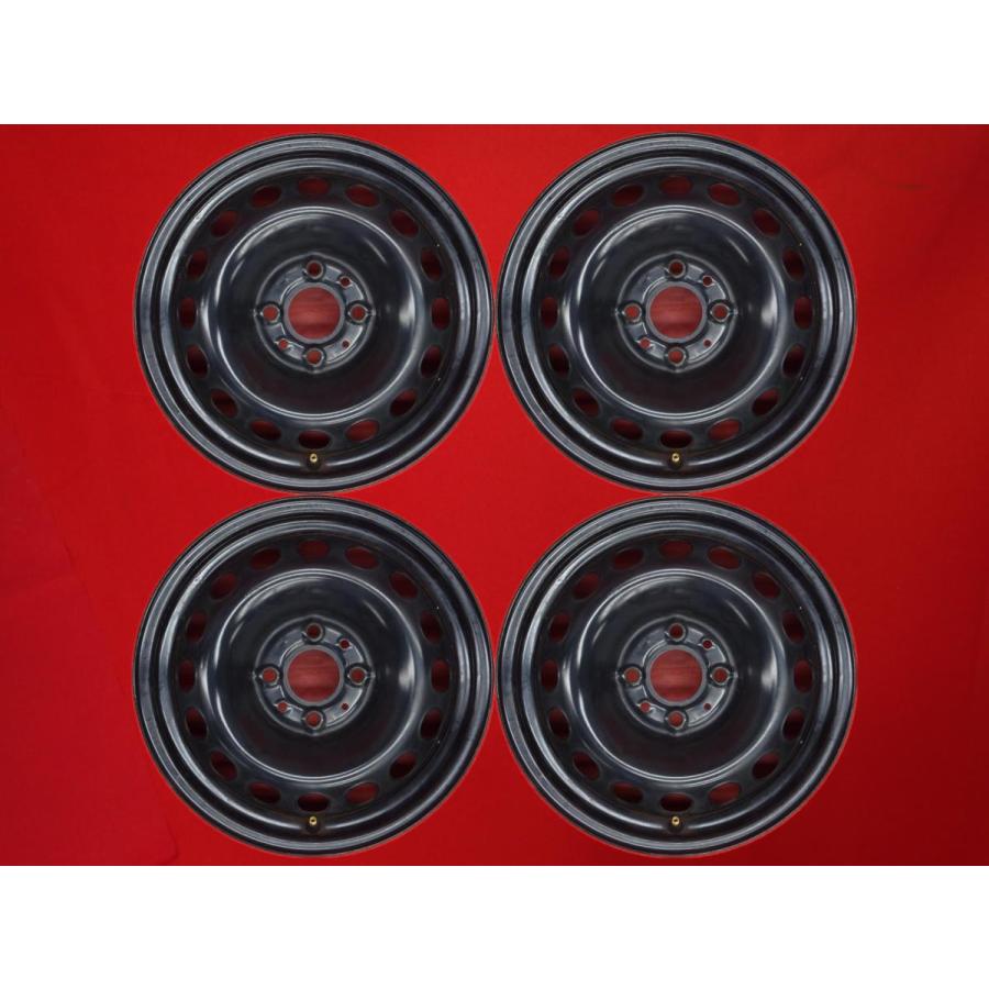 激安 4本セット】フィアット 500 純正 スチール 鉄ホイール 鉄チン