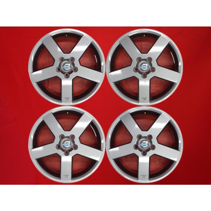 激安 4本セット】ボルボ用 5スポークタイプ アルミホイール 中古品 17 