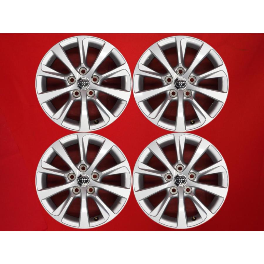 綺麗ホイール。TOYOTA マークX 130系 純正16インチ×7J +40 激安 4本セット】トヨタ マークX 130系 後期 純正 アルミホイール 中古