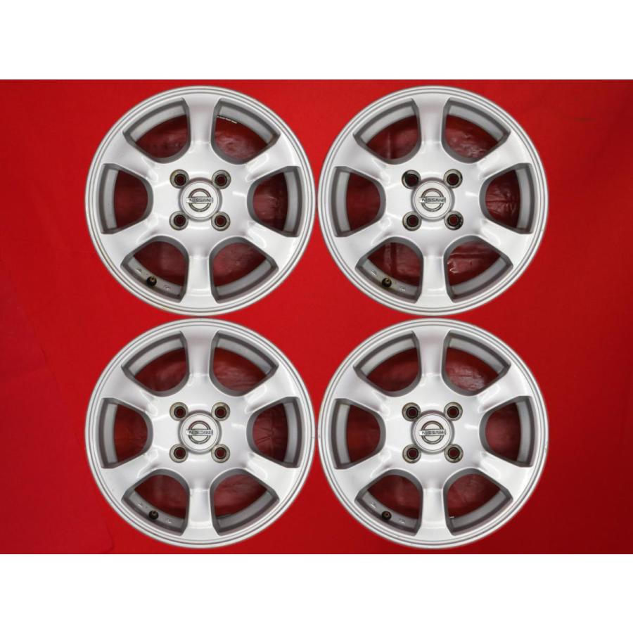 激安 4本セット】日産 純正 6スポーク アルミホイール 中古品 14inch 