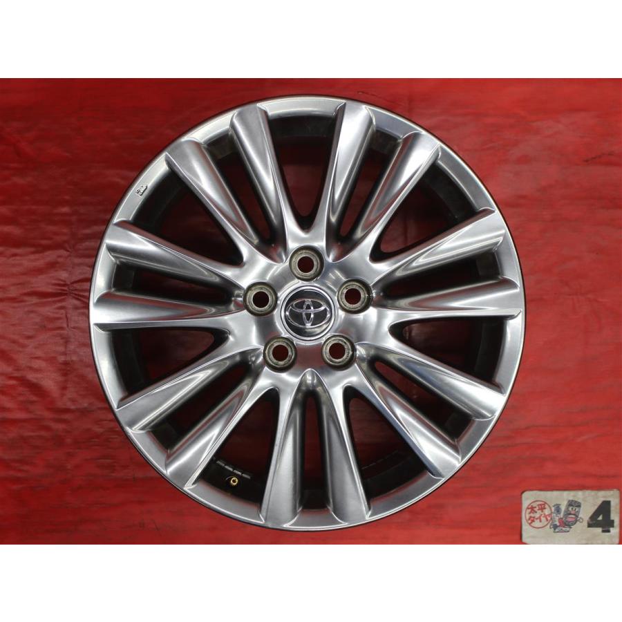 トヨタ純正 60系ハリアー 中古  18インチ タイヤホイール  溝無し 
★ハイグロス★ 18×7.5J 5穴PCD114.3+45  オマケタイヤ235/50R18 4本セット !! 20 30アルファード、エスティマ、他 激安 4本セット】トヨタ ハリアー 60系 プレミアム 純正 アルミ