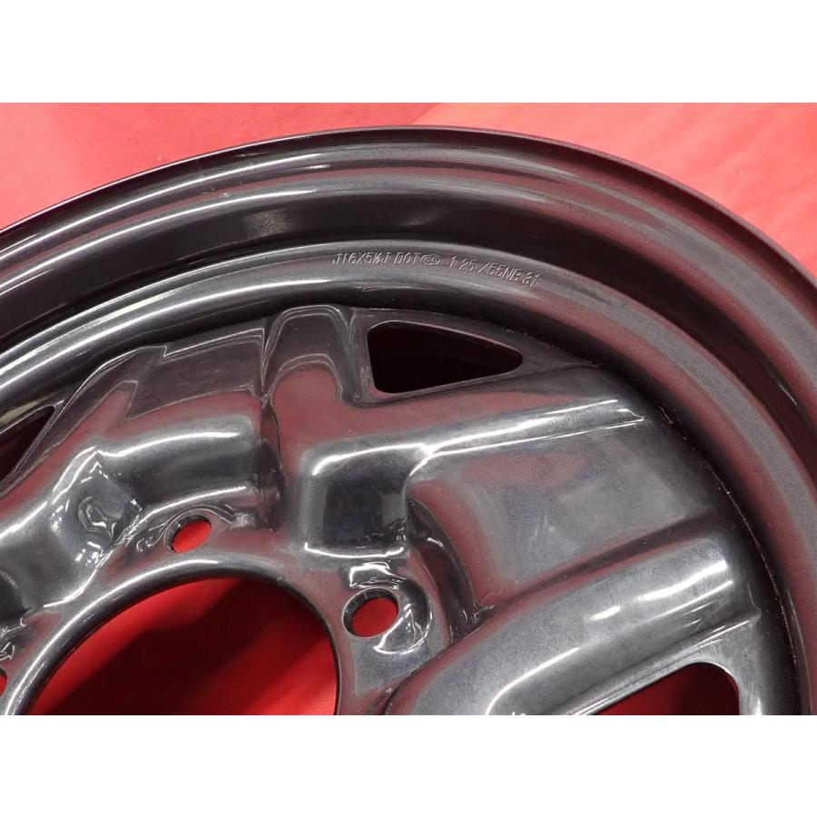 スズキ純正 JB64W ジムニー 16インチ 鉄チン スチールホイール ジムニー スチールホイールセット（16インチ/1本分）マットブラック