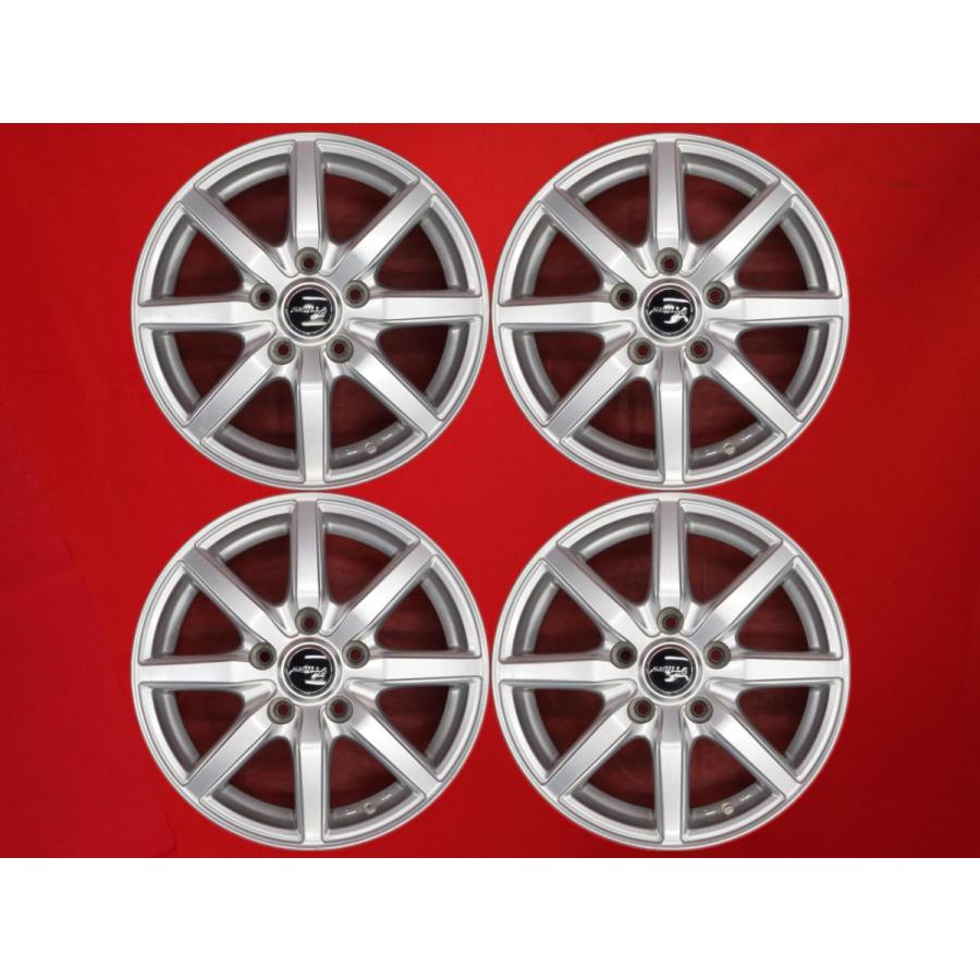 激安 4本セット】8スポークタイプ アルミホイール 中古品 15inch 6J 