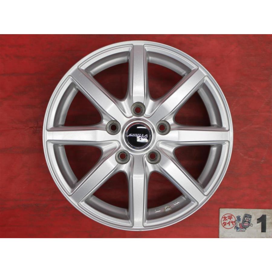 【激安 4本セット】8スポークタイプ アルミホイール 中古品 15inch 6J インセット+43 PCD114.3 5穴 ハブ径Φ73 セレナ C25/C26/C27 等 cc15の画像