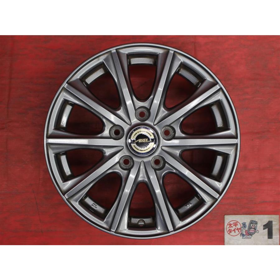 【激安 4本SET】10スポークタイプ アルミホイール 中古品 15インチ 6J インセット+43 PCD114.3 5穴 ハブ径Φ73 セレナ C25/C26/C27 等 cc15の画像