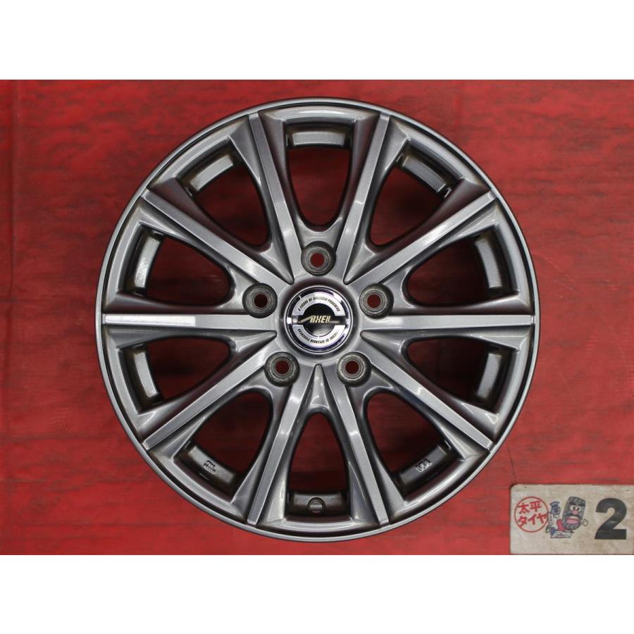 【激安 4本SET】10スポークタイプ アルミホイール 中古品 15インチ 6J インセット+43 PCD114.3 5穴 ハブ径Φ73 セレナ C25/C26/C27 等 cc15の画像