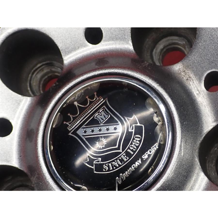 【激安 4本セット】7スポークタイプ アルミホイール 中古品 15inch 6J インセット+45 PCD114.3 5穴 ハブ径Φ73 セレナ C25/C26/C27 等 cc15の画像
