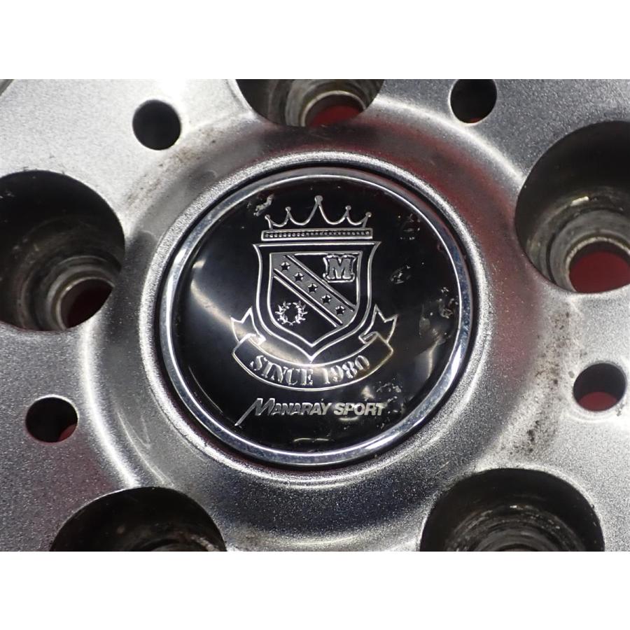 【激安 4本セット】7スポークタイプ アルミホイール 中古品 15inch 6J インセット+45 PCD114.3 5穴 ハブ径Φ73 セレナ C25/C26/C27 等 cc15の画像