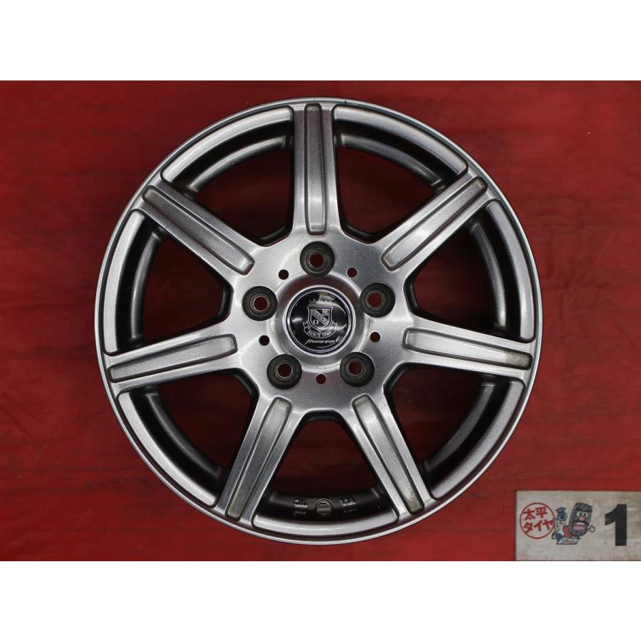 【激安 4本セット】7スポークタイプ アルミホイール 中古品 15inch 6J インセット+45 PCD114.3 5穴 ハブ径Φ73 セレナ C25/C26/C27 等 cc15の画像