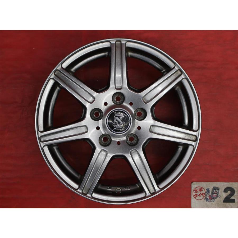 【激安 4本セット】7スポークタイプ アルミホイール 中古品 15inch 6J インセット+45 PCD114.3 5穴 ハブ径Φ73 セレナ C25/C26/C27 等 cc15の画像