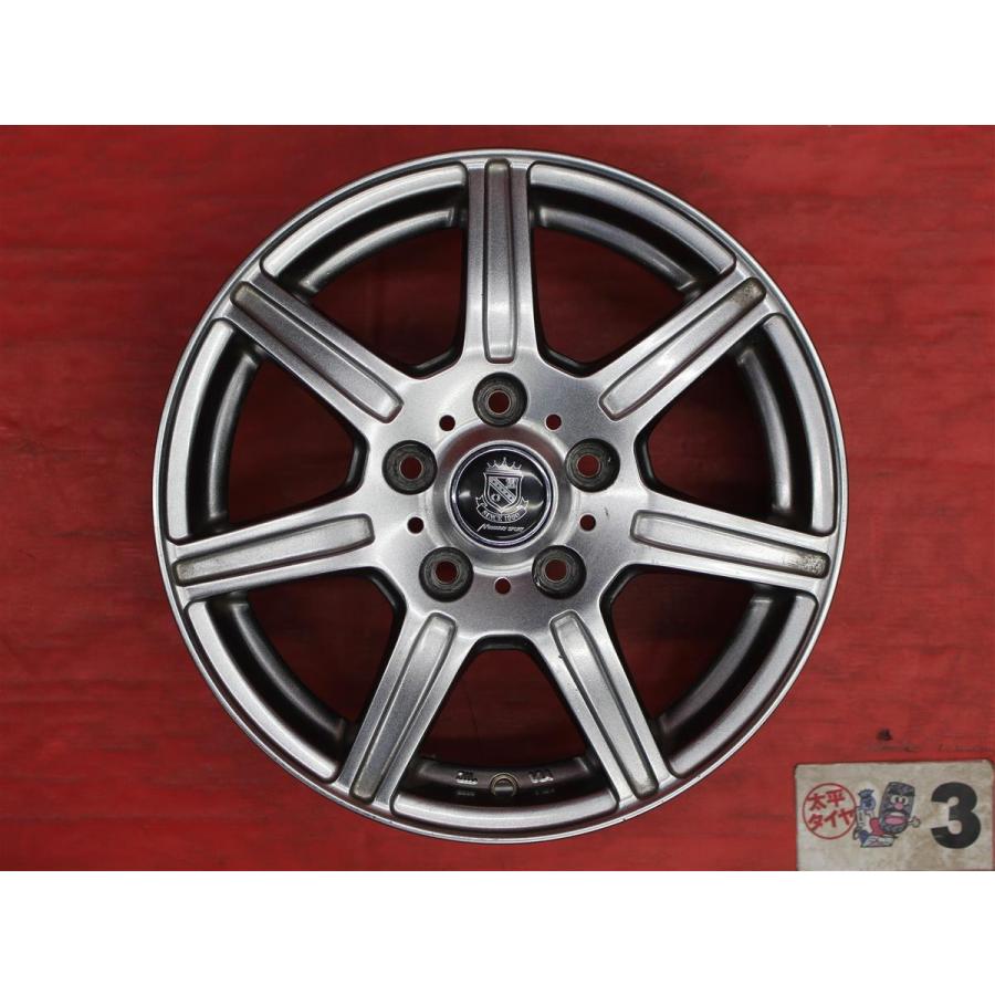 【激安 4本セット】7スポークタイプ アルミホイール 中古品 15inch 6J インセット+45 PCD114.3 5穴 ハブ径Φ73 セレナ C25/C26/C27 等 cc15の画像