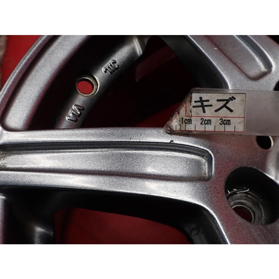 【激安 4本セット】7スポークタイプ アルミホイール 中古品 15inch 6J インセット+45 PCD114.3 5穴 ハブ径Φ73 セレナ C25/C26/C27 等 cc15の画像