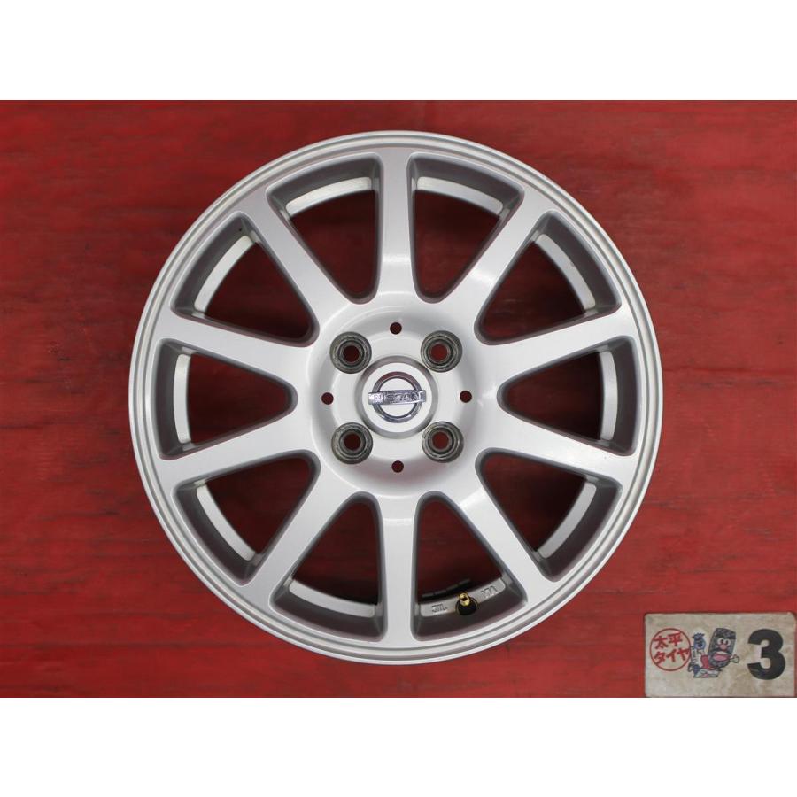 15×6JJ 40日産純正ホイール2本 タイヤ新品同様 激安 4本SET】日産 純正 10スポーク アルミホイール 中古品 15インチ