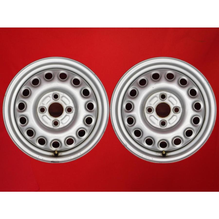 後輪/リア用 2本SET】ホンダ ビート PP1 純正 スチール 鉄ホイール 鉄
