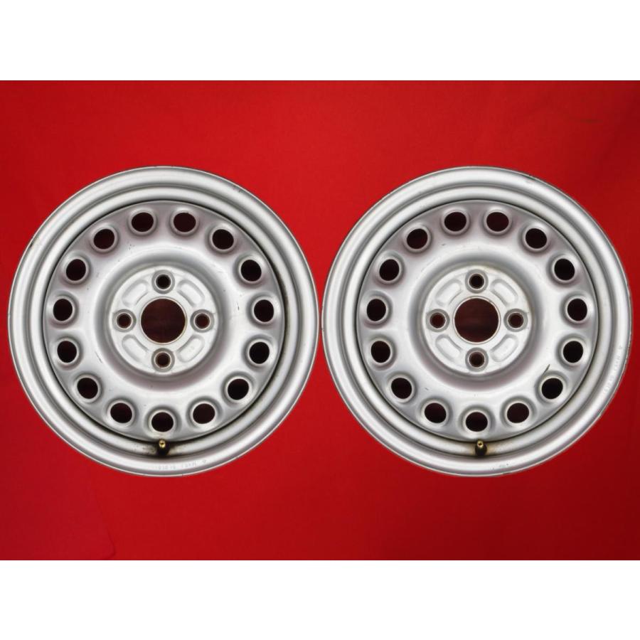 後輪/リア用 2本SET】ホンダ ビート PP1 純正 スチール 鉄ホイール 鉄