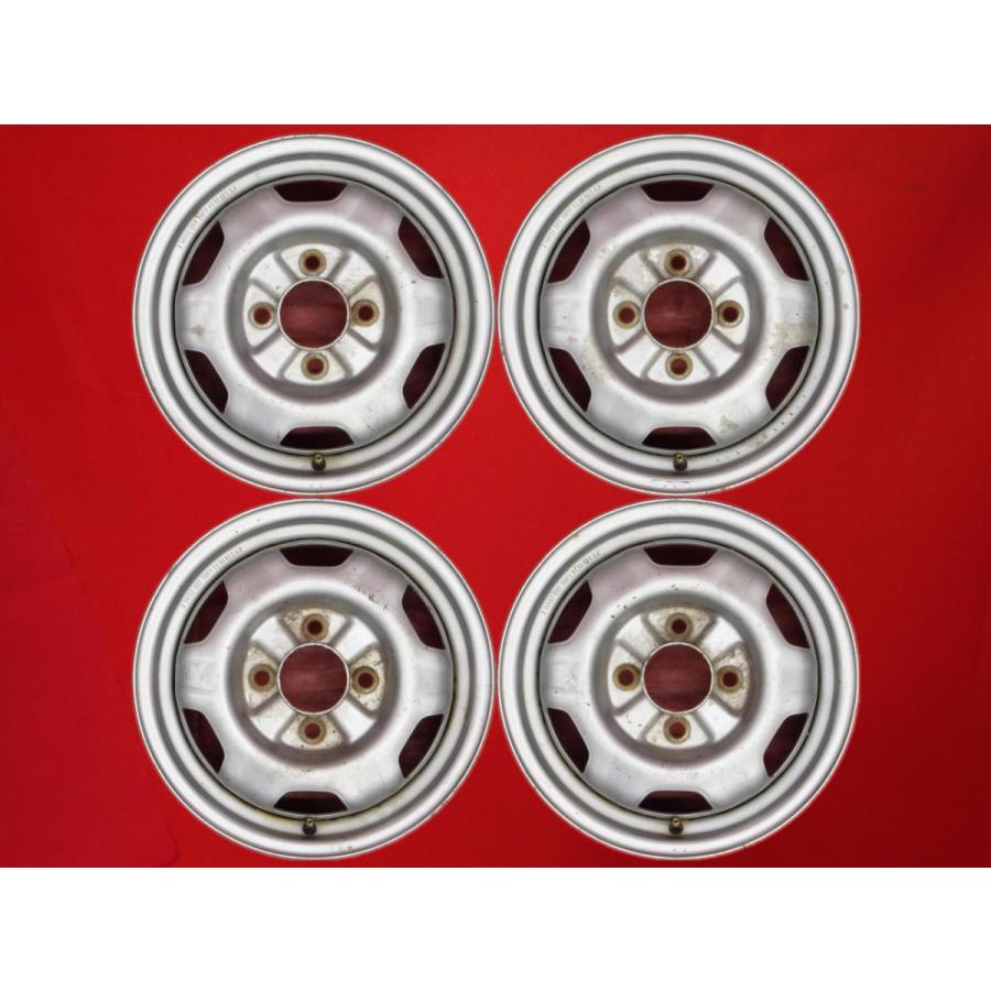 激安 4本セット】トピー 単穴 スチール 鉄ホイール 鉄チン 中古品 14
