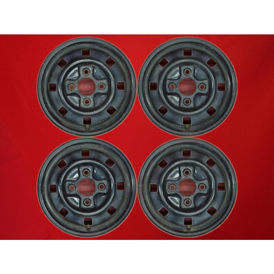 激安 4本セット】三菱 ミニカ 純正 スチール 鉄ホイール 鉄チン 中古品