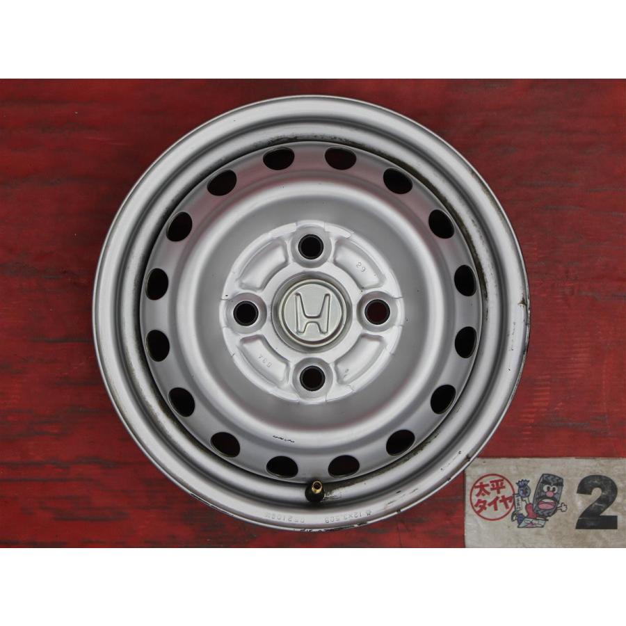 ★HONDA アクティ純正★12インチスチールホイール　ハブ径60mm 4本 激安 4本セット】ホンダ アクティ HA6系/HH5系 純正 スチール 鉄