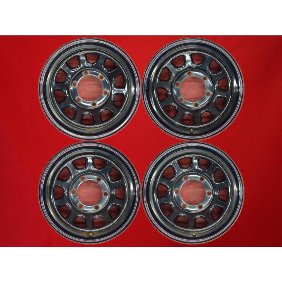 激安 4本セット】Daytona(デイトナ) スチール 鉄ホイール 鉄チン 中古