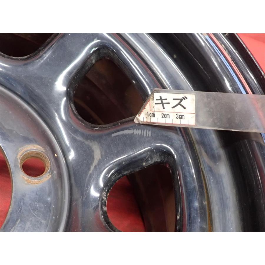 激安 4本セット】Daytona(デイトナ) スチール 鉄ホイール 鉄チン 中古