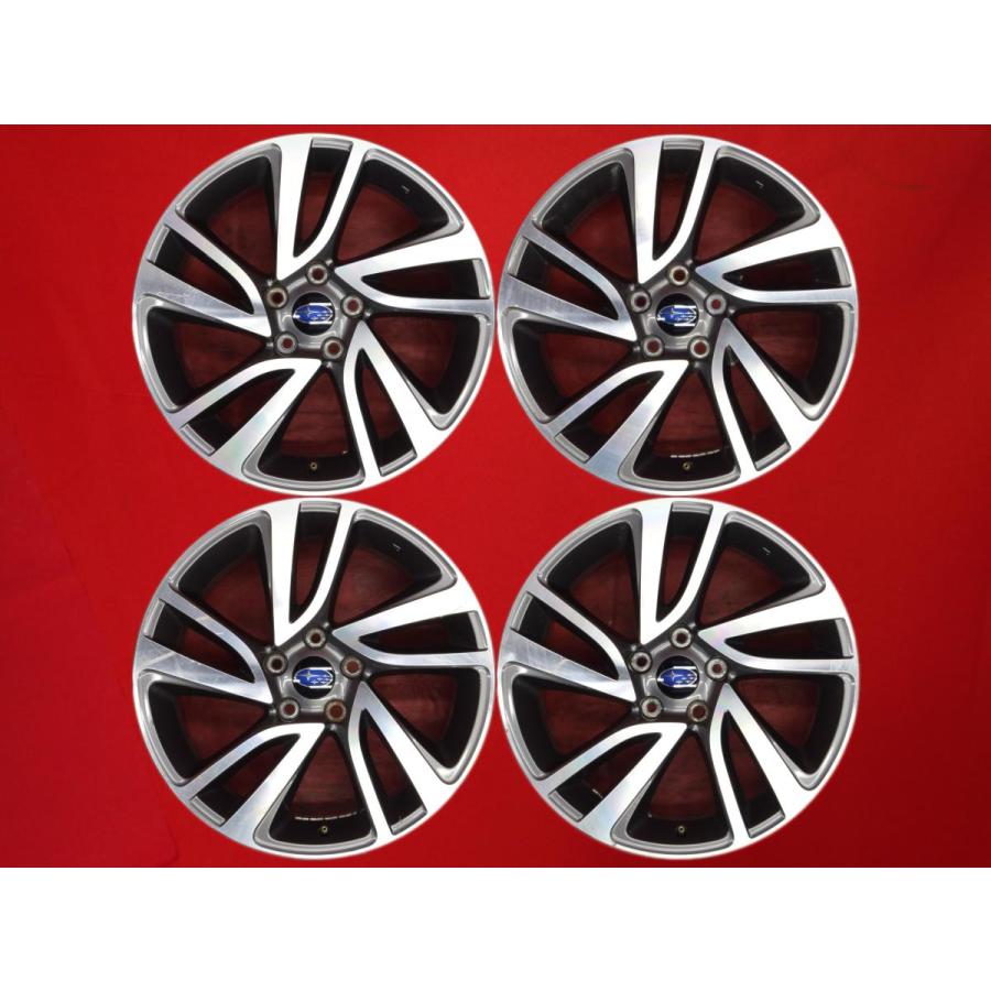 4本スバル純正 中古タイヤ付きアルミホイール■18x7.5J 114.3/5H 激安 4本セット】スバル レヴォーグ VM系 純正 アルミホイール 中古品