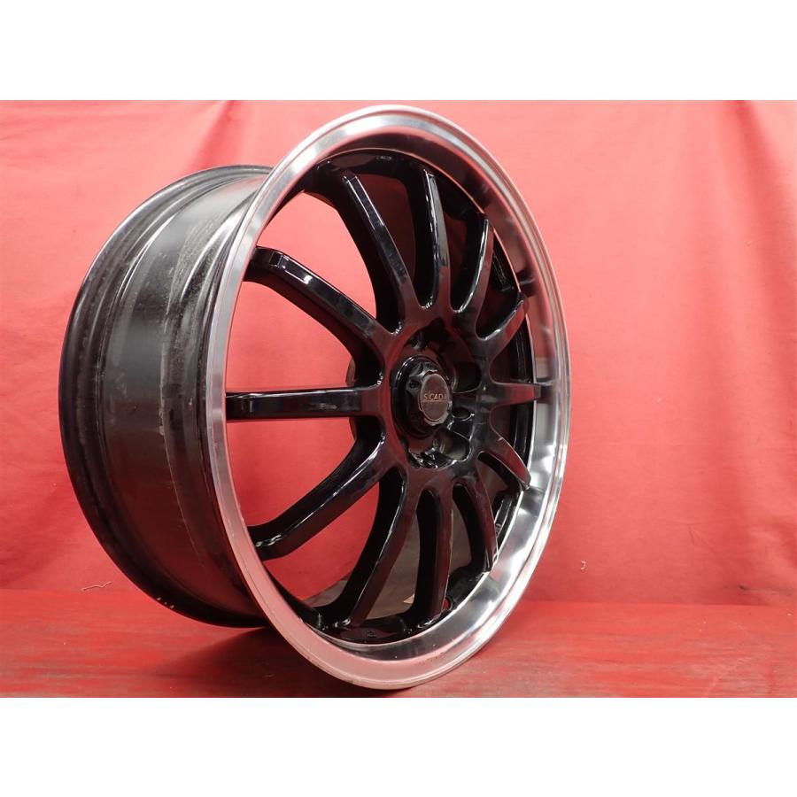 S-CADA NF330 ホイール 15インチ 5j 4穴 pcd100 激安 4本セット】S-CADA(エスカーダ) NF330 社外品 深リム アルミ