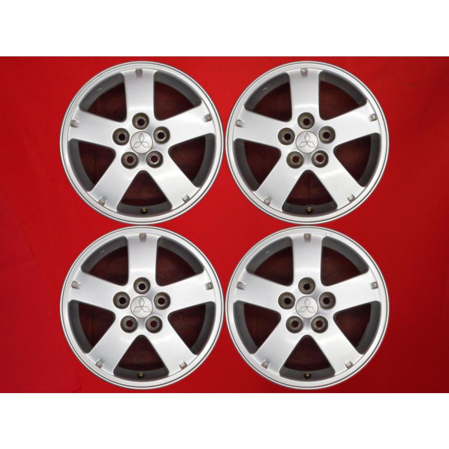 ひでごり 　16インチアルミホイール4本セット　MKW デリカD5 中古品 激安 4本セット】三菱 デリカD:5 CV5W 純正 5スポーク アルミホイール