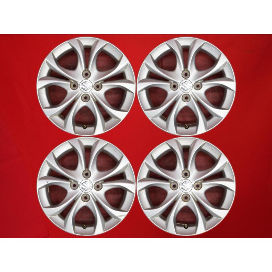 激安 4本セット】スズキ ソリオ MA15S 純正 5Wスポーク アルミホイール
