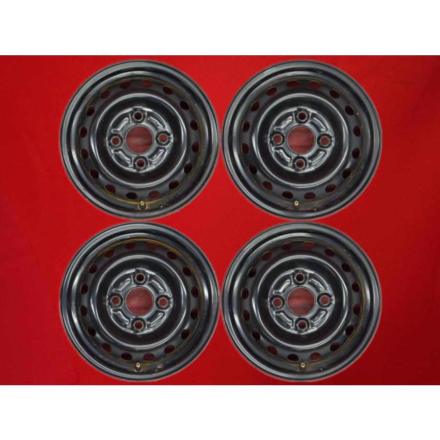 N-VAN 12インチ スチールホイール タイヤ 4本セット ナット付 激安 4本セット】ホンダ N-VAN 純正 スチール 鉄ホイール 鉄チン 中古
