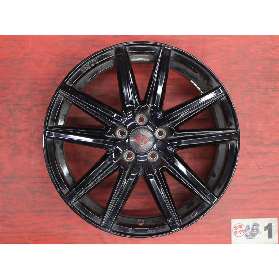 激安 4本SET】SEIN(ザイン) SS 黒 アルミホイール 中古品 17インチ 7J